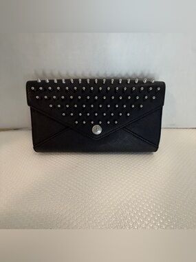 Rebecca Minkoff Black Studded Envelope Wristlet